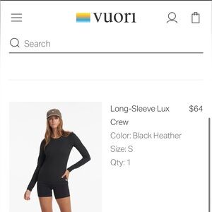 VUORI LUXE LONG SLEEVE